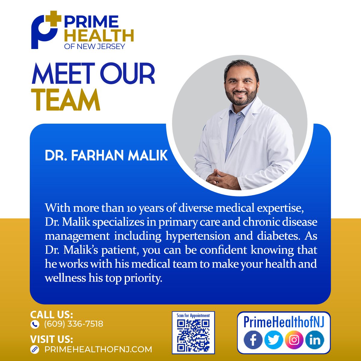 Meet Our Team – Dr. Farhan Malik