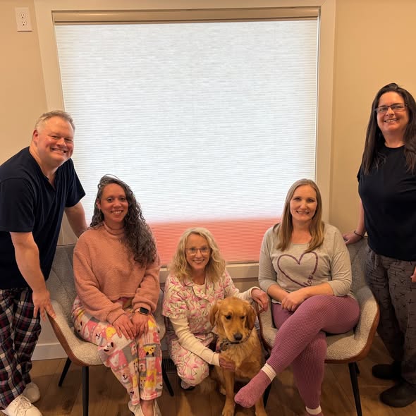 Nothing says Friday like a PJ day at work! We hope you all have a safe and happy weekend. #PajamaPartyVibes