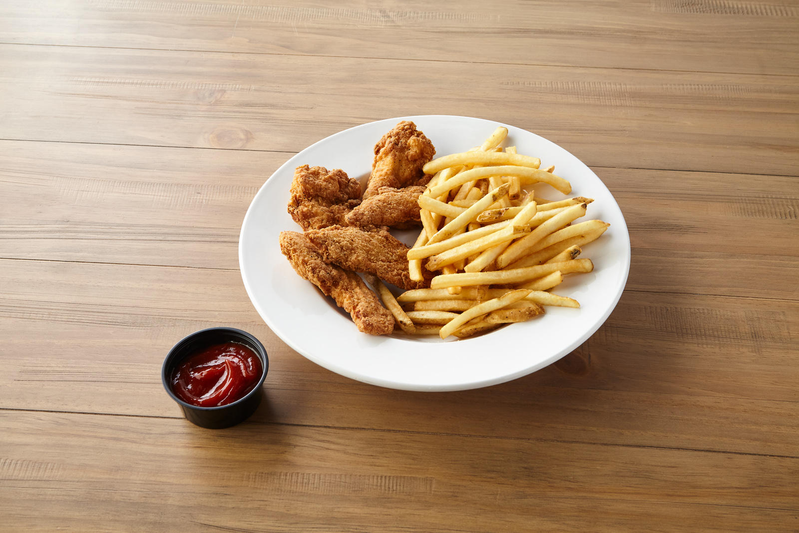 Chicken Tenders & Fries Appetizer with Ketchup