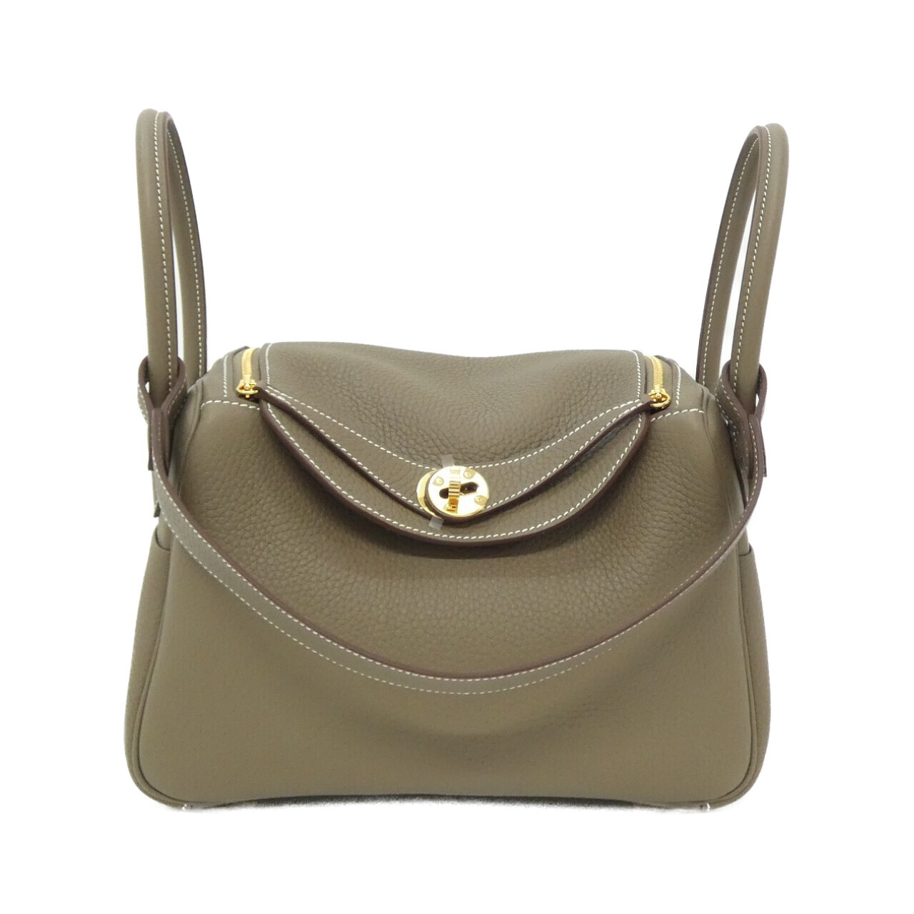 エルメス リンディ 26cm 073428CC トリヨンクレマンス ETOUPE ゴールド金具 K刻印