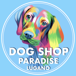 Dog Shop Paradise Lugano - toelettatura professionale per cani/gatti. Accessori. Parcheggio davanti. Prezzi ragionevoli. Logo