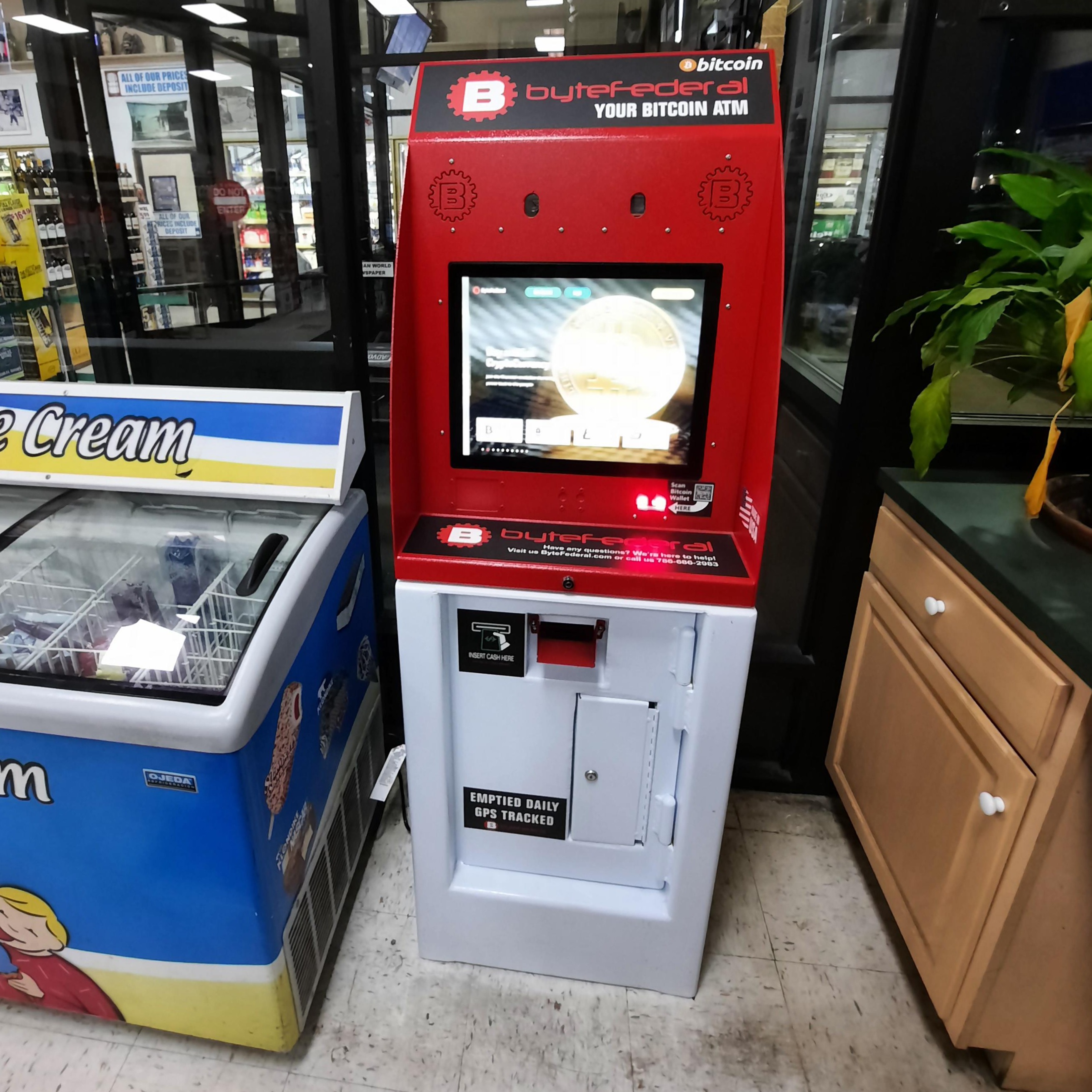 Byte Federal Bitcoin ATM (Bertelli's Liquor Mart) West Springfield (786)686-2983