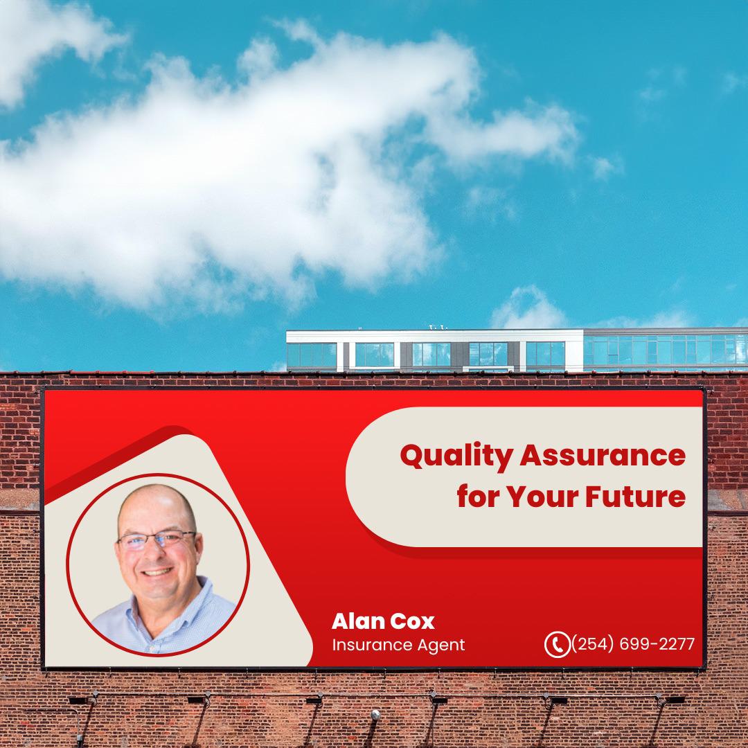 Ensuring your tomorrow, today! 🛡️
At Team Alan Cox, we're committed to providing quality assurance for your future. Let's talk about how we can safeguard your dreams and aspirations. Contact us today!
📍1201 E Central Texas Expy, Killeen, TX 76541
☎️ (254) 699-2277