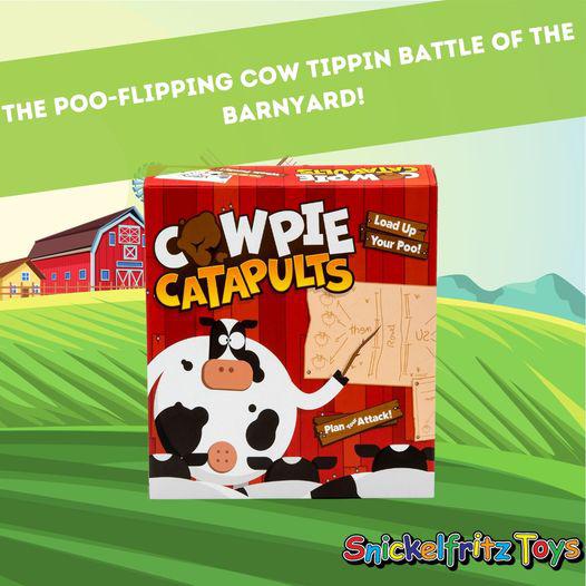 Place your cows on your side of the barnyard, load up your catapult and plan your attack, then knock over all of your opponent's cows to win this hilarious, poo-flipping battle!