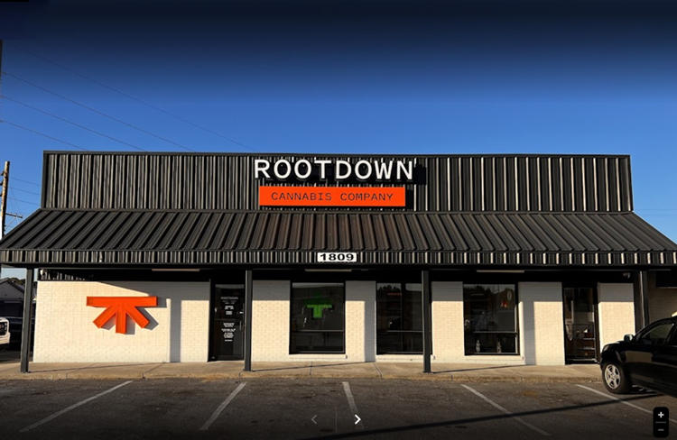 Exterior Building of Rootdown Medical Dispensary in Pascagoula, MS