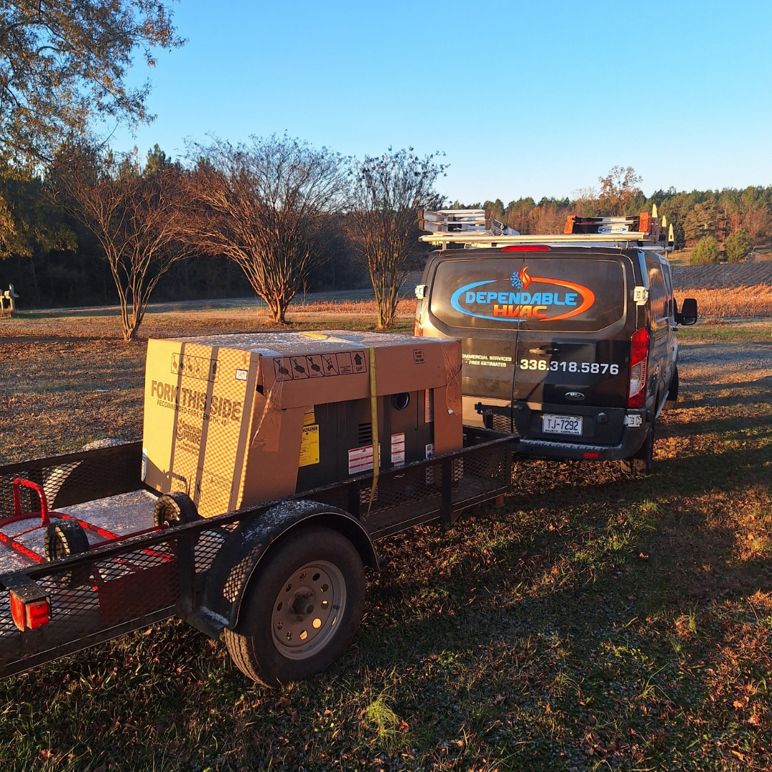 Dependable HVAC preparing for a new HVAC system installation in Albemarle, NC. Professional heating and cooling services for residential and commercial customers.