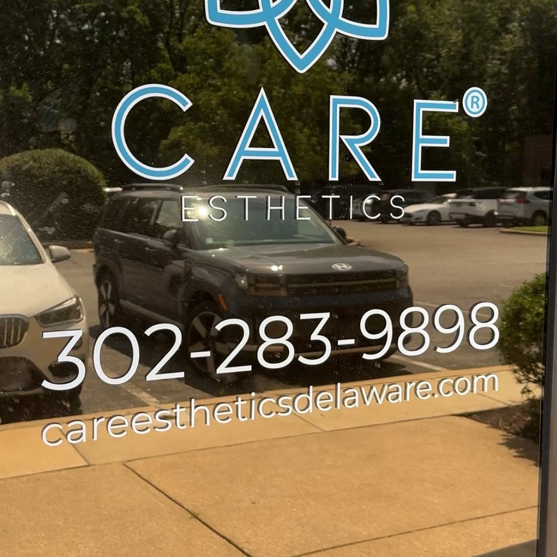 Care Esthetics Delaware entrance, Suite F-56, 56 Omega Dr, Newark, DE 19713