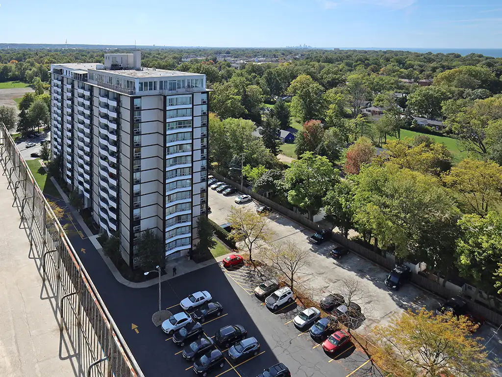 Building Exterior Aerial View 
