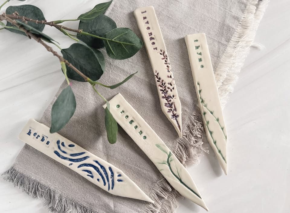 Join us for a fun, beginner-friendly clay handbuilding class where you'll make custom garden markers from scratch! Use simple slab techniques to shape and stamp your designs—perfect for herbs, veggies, or flowers. No experience needed, all materials included.
Pre-registration is required — each person in your group (including kids) must have a ticket.