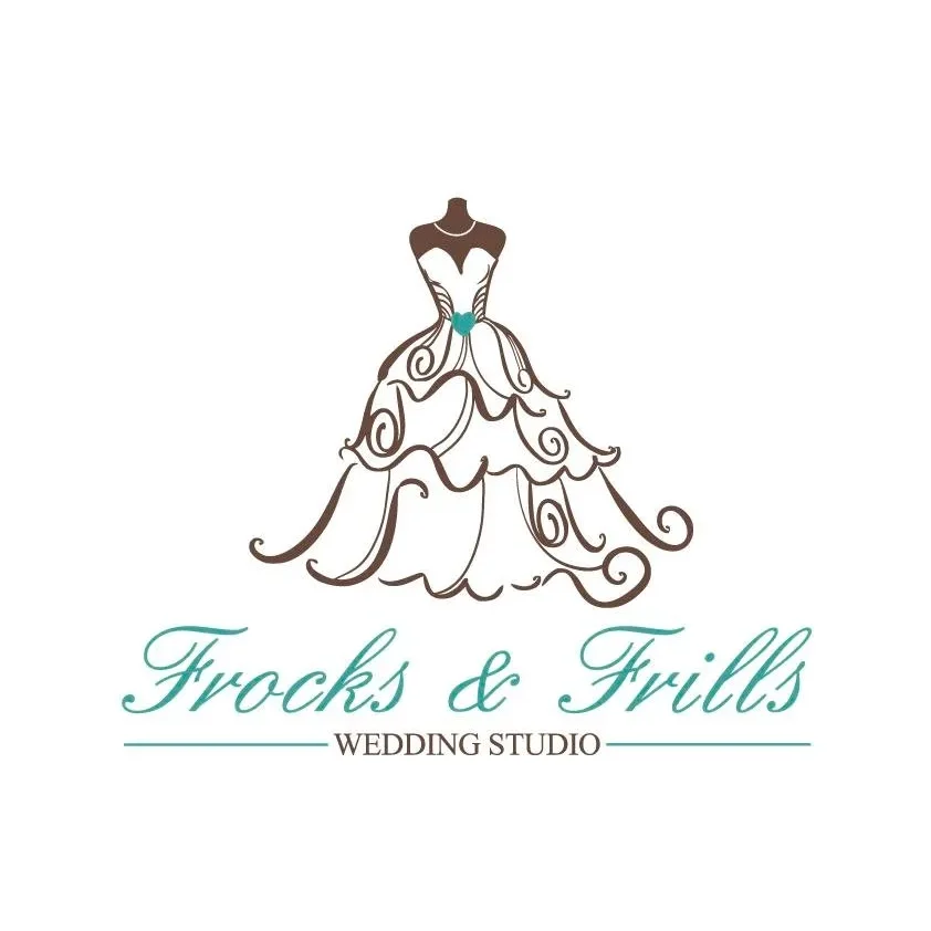 LOGO Frocks & Frills Wedding Studio Truro 01872 713824