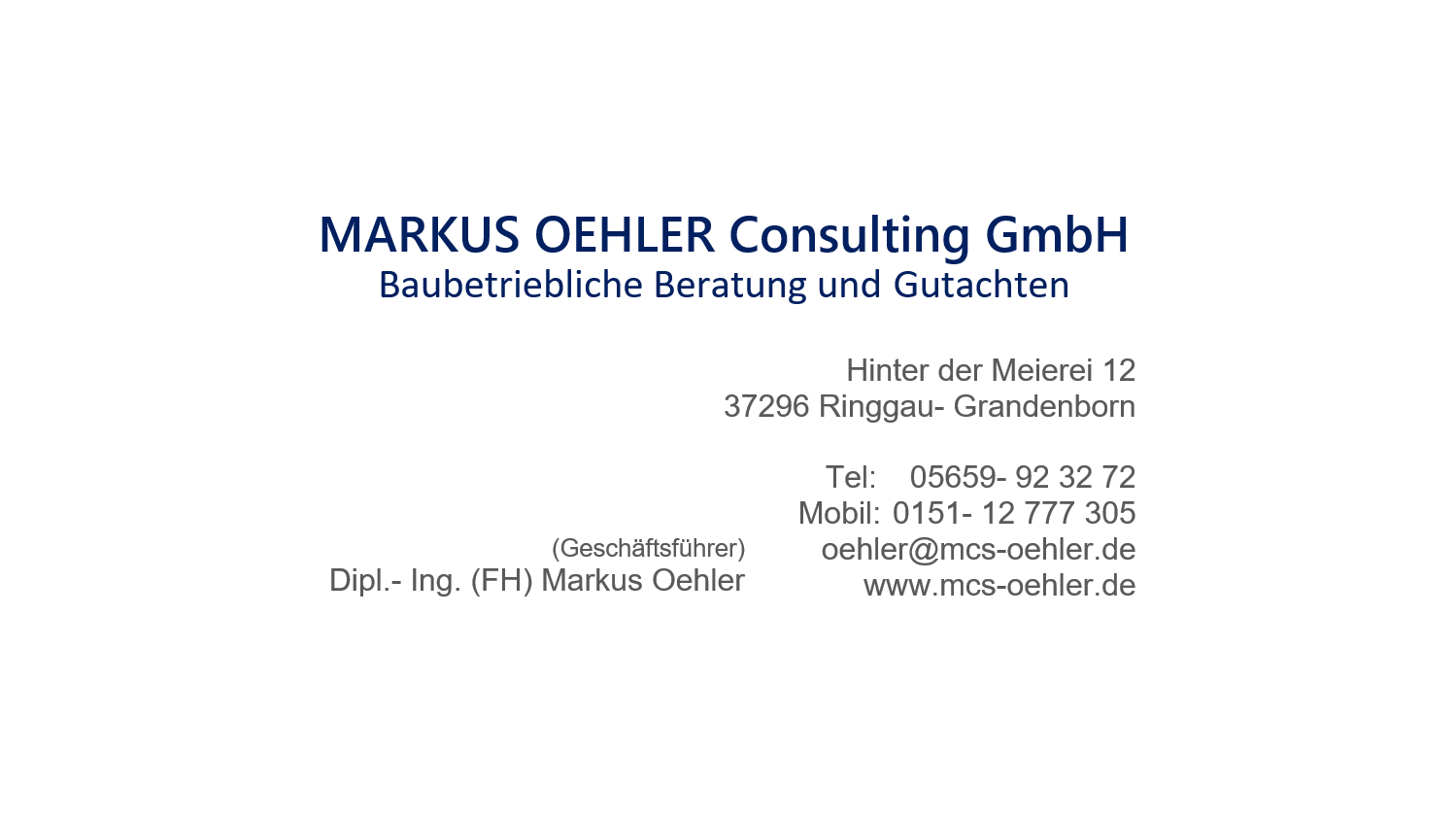 Bilder MARKUS OEHLER Consulting GmbH