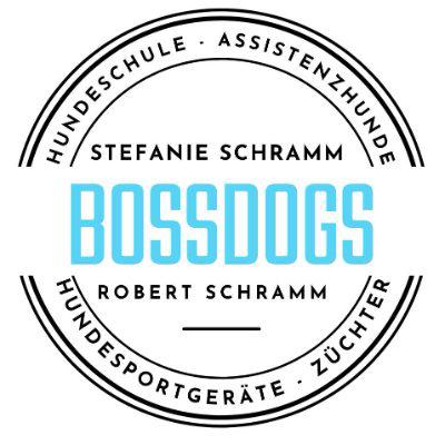Logo BOSSDOGS Hundeschule - Assistenzhunde - Therapiebegleithunde - Hundesportgeräte - Inh. Stefanie Schramm