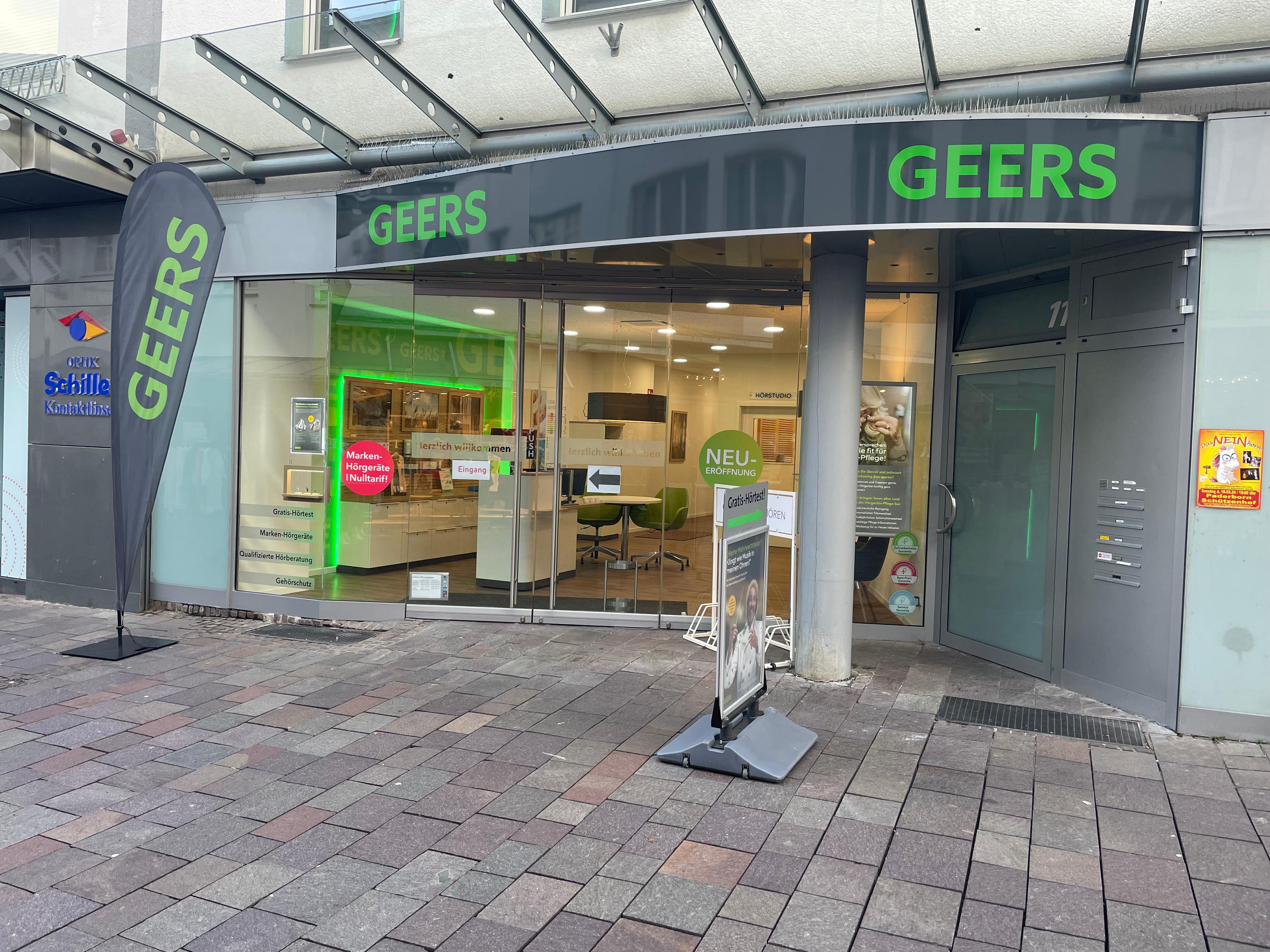 Außenaufnahme vom GEERS Fachgeschäft