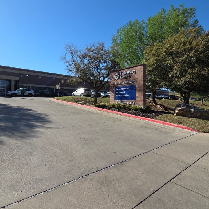 Driveway to enter Business Center 1 parking lot