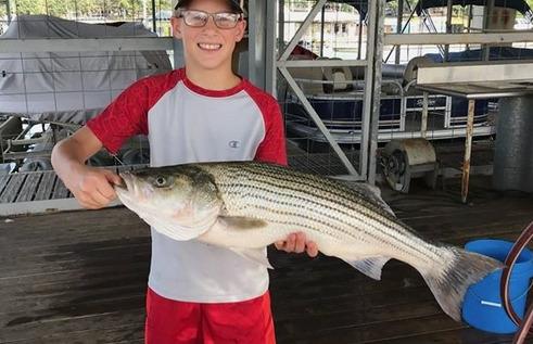 Capt Steve Barnes Lake Texoma Striper Fishing Guide Photo