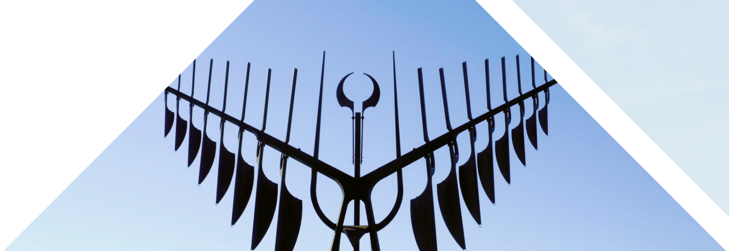 Barrie's landmark Spirit Catcher sculpture.