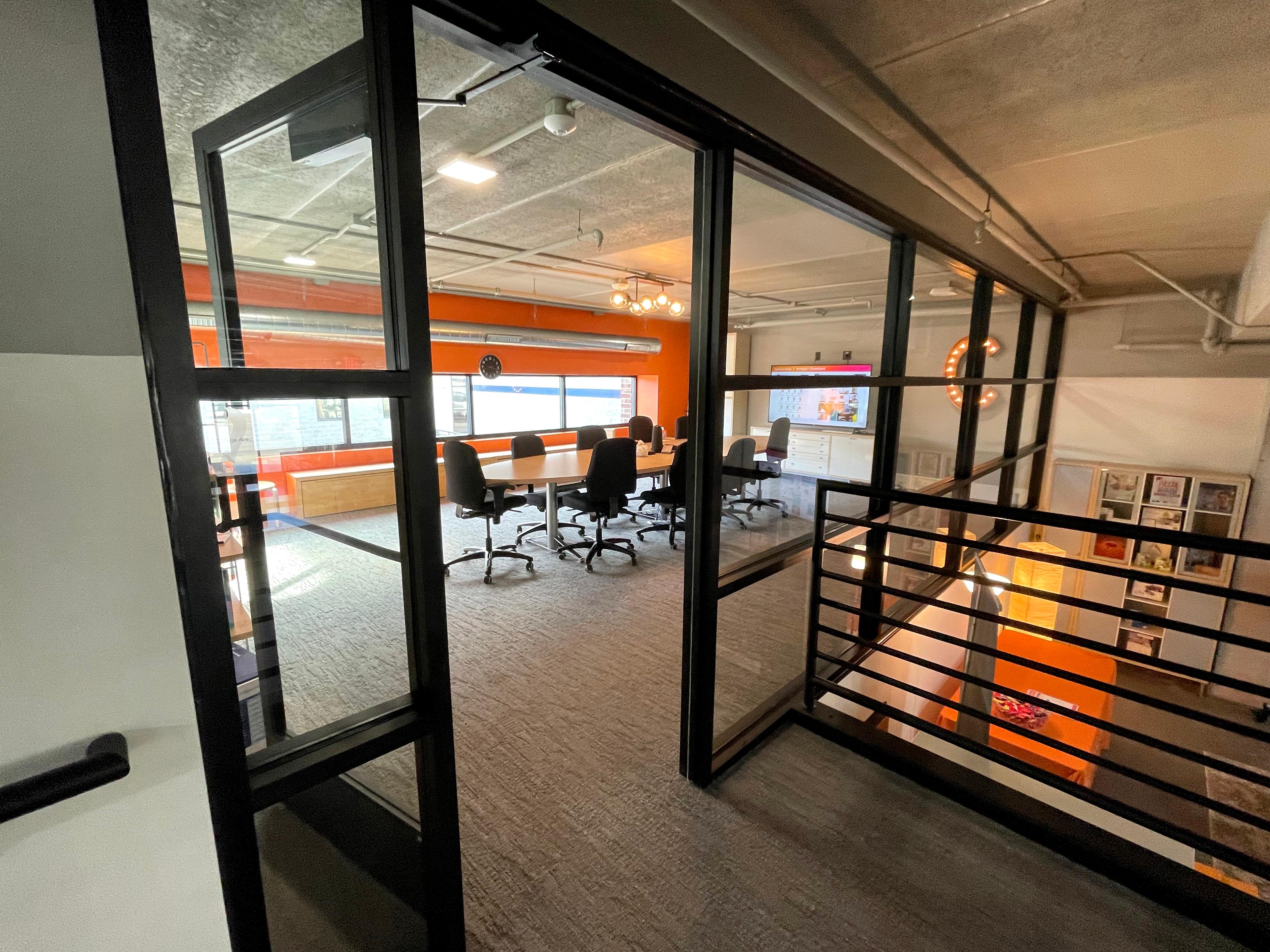 Looking inside the Coalesce Marketing and Design conference room