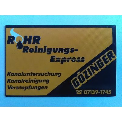 Logo Kanal- und Rohrreinigung Gözinger,                      Inhaber Bernd Hoger