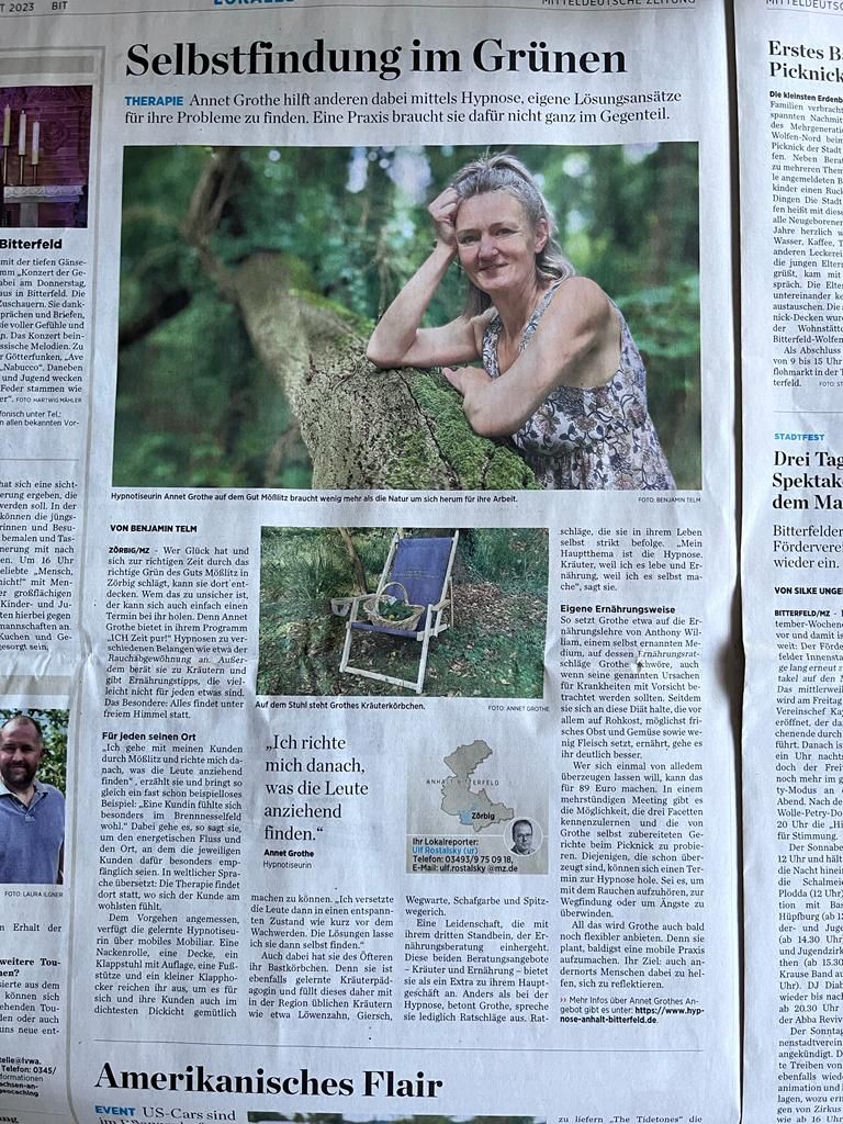 ICH Zeit pur! ...in der Natur, Mößlitz 30A in Zörbig
