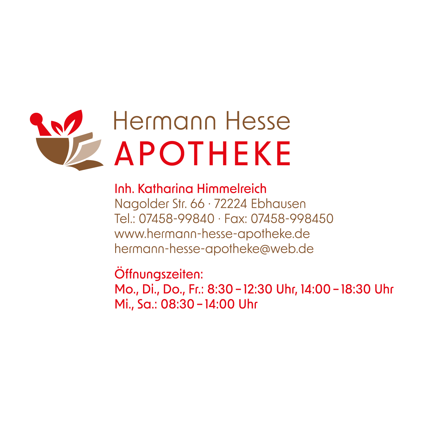 Kundenlogo Hermann-Hesse-Apotheke Ebhausen