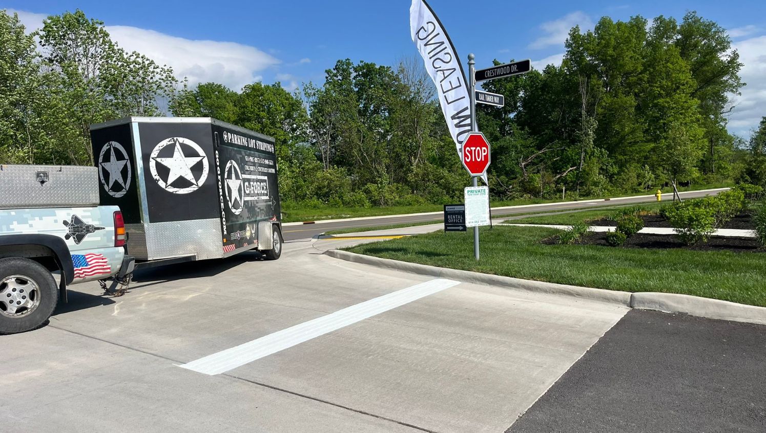 G-FORCE Parking Lot Striping of Columbus Image