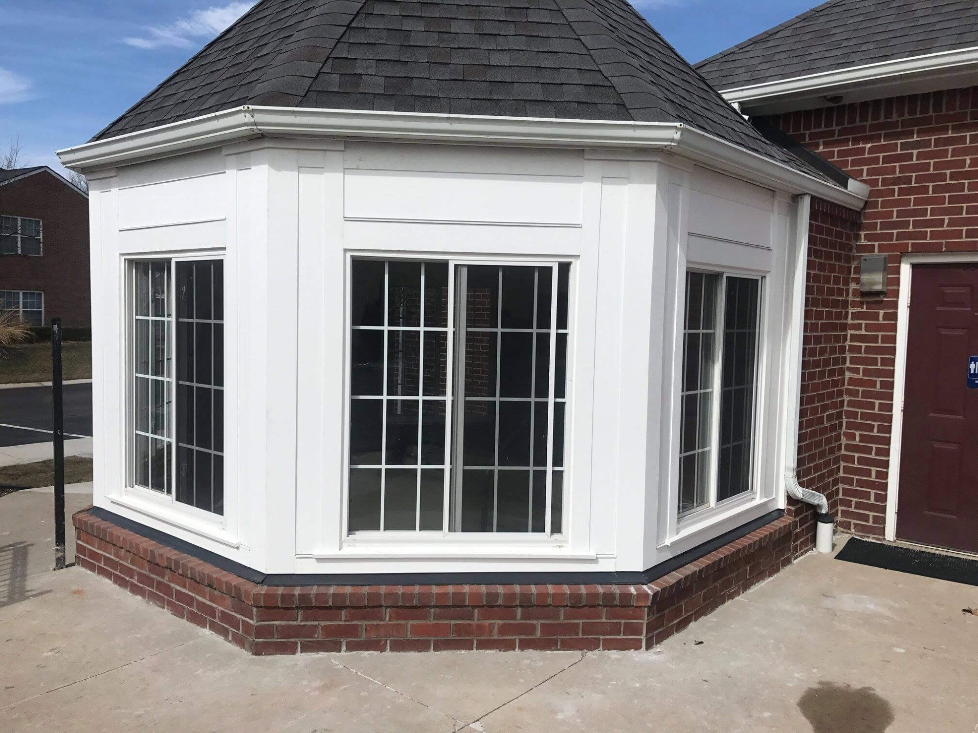 This custom brick base for a gazebo in Waterford, MI provides a strong, level foundation that enhances durability, stability, and visual appeal. Built to complement the structure and surrounding exterior, the brickwork adds long-lasting support and classic curb appeal.