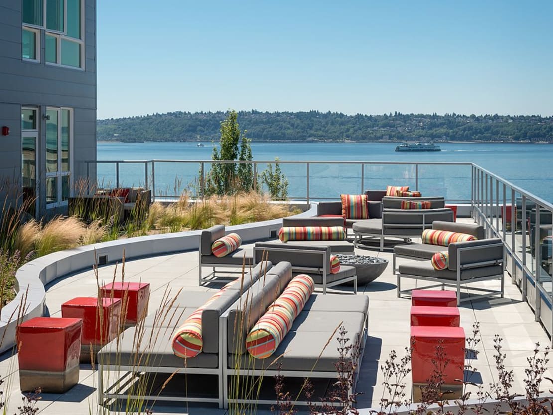 Outdoor Sky Lounge at ArtHouse Seattle