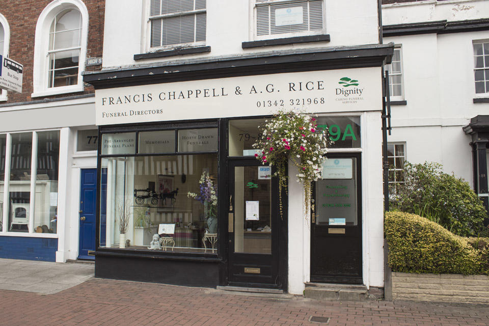 Francis Chappell & A G Rice Funeral Directors East Grinstead 01342 321968