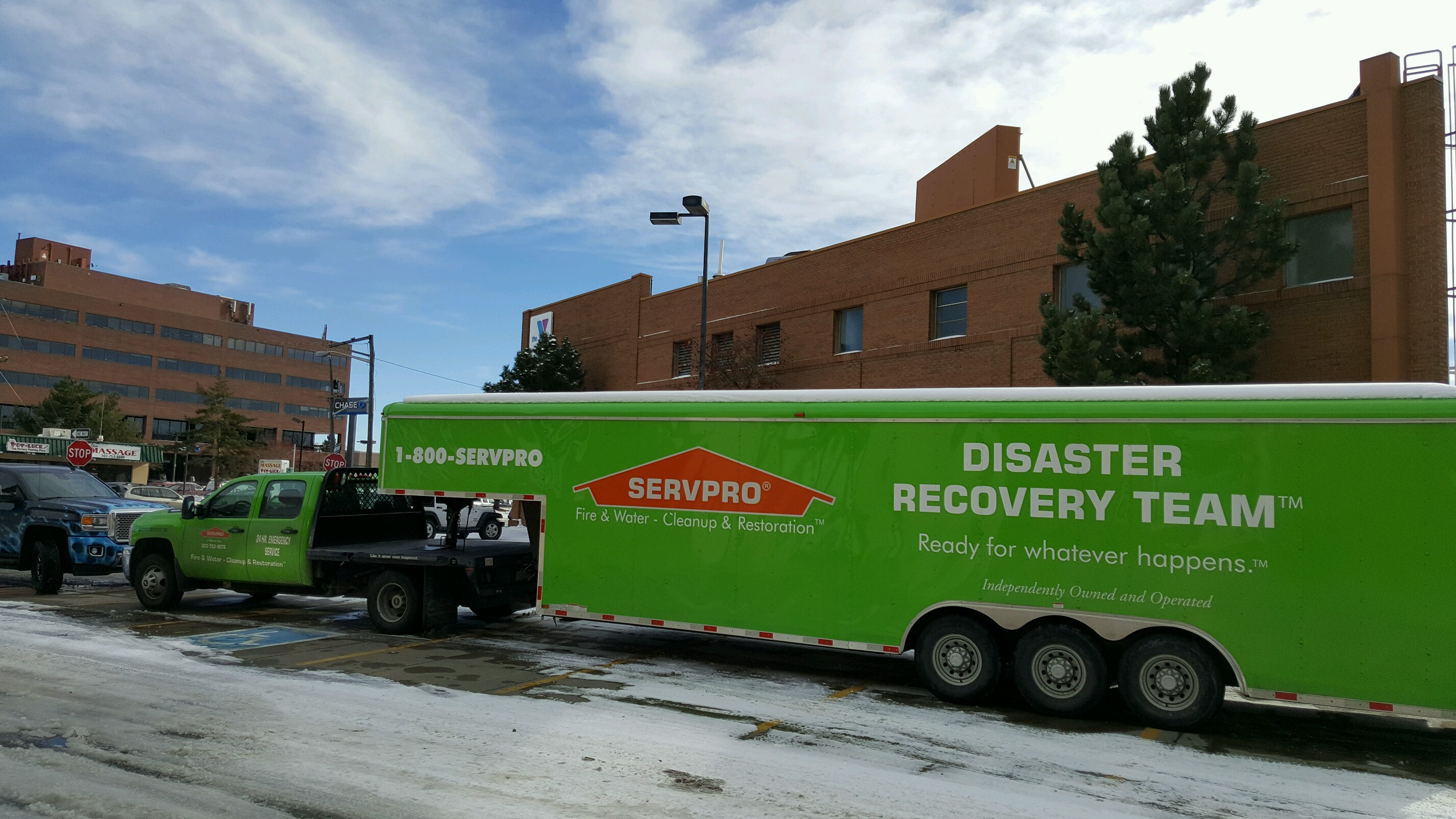 Our Disaster Recovery team is quick to respond to any size loss.