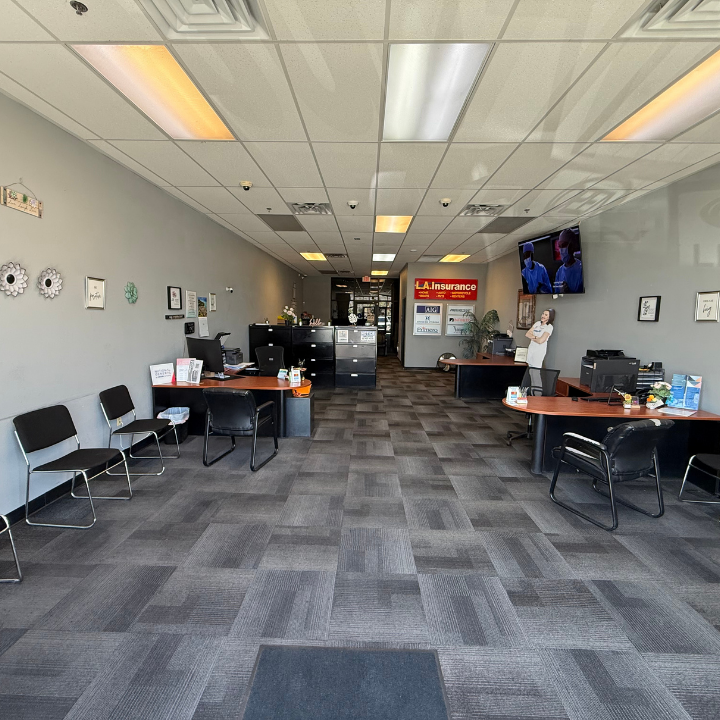 Interior office of the L.A. Insurance Agency located at 2175 Cheyenne Ave. in NV