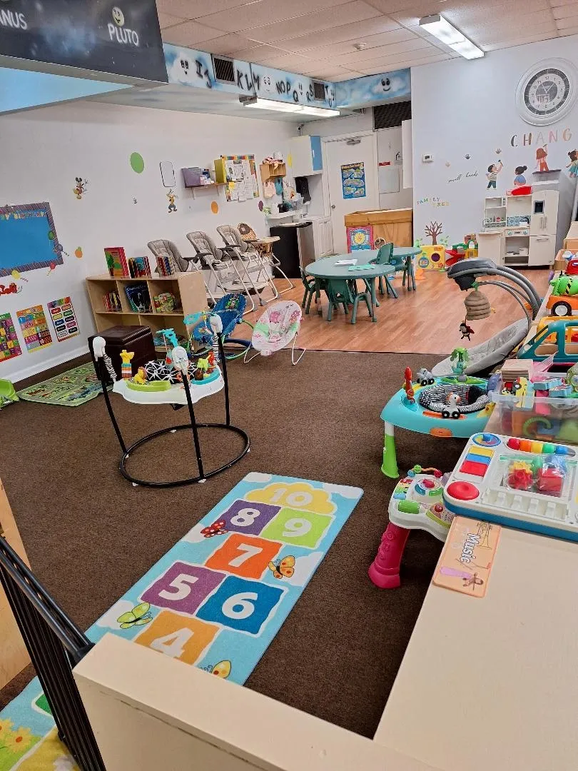 Infant and toddler learning room at Joyful Learning Center.