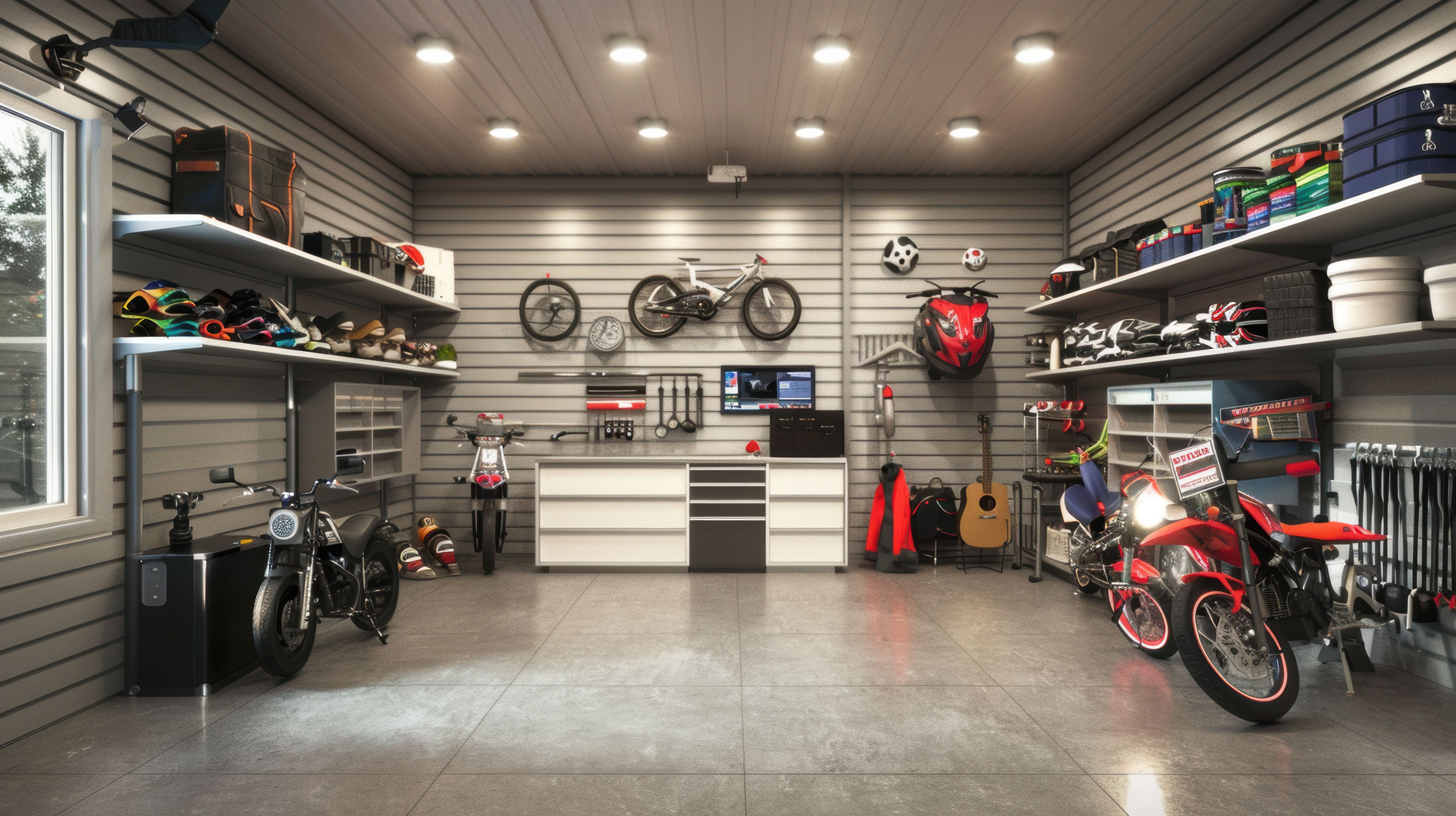 After we do a garage clean-out and junk removal for a customer, we focus on storage solutions. We ca 