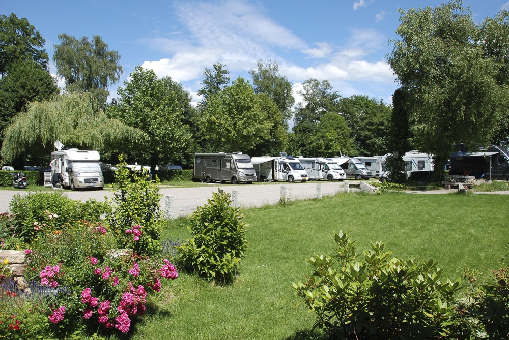 Busses Camping am Möslepark in Freiburg, Waldseestraße 77 in Freiburg im Breisgau