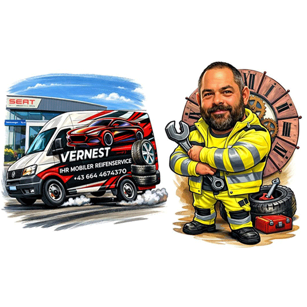 Logo von Mobiler Reifenservice Vernest 24/7