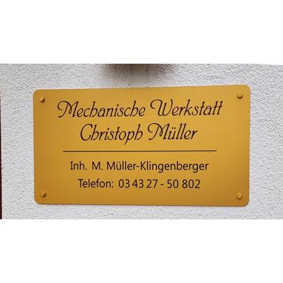 Mechanische Werkstatt Christoph Müller Inh. M. Müller-Klingenberger in Erlau - Logo