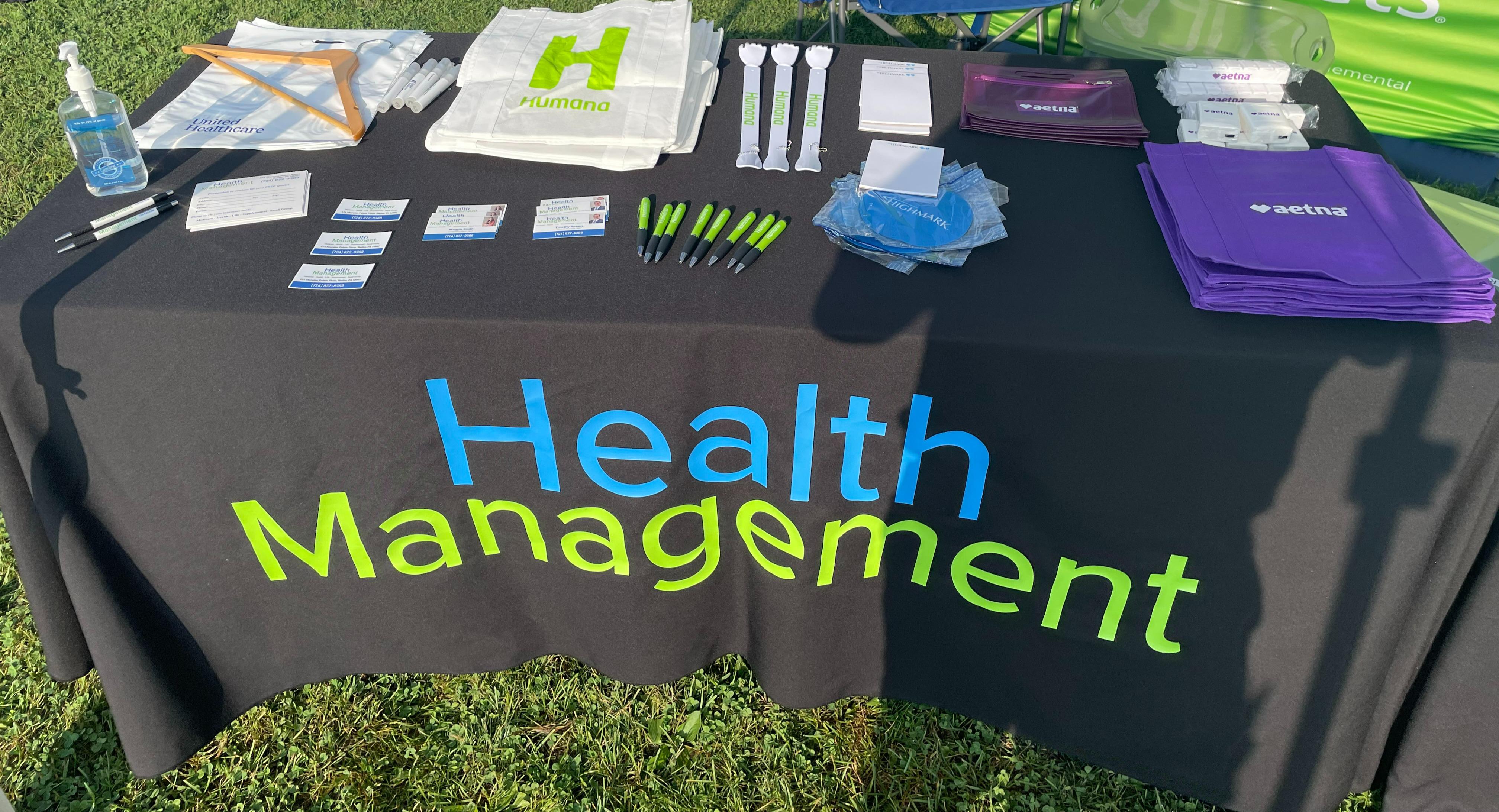 Health Management at Strawberry Days in Grove City PA. Providing information to the community and some nice handout items as well.