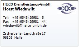HEICO Dienstleistungs-GmbH, Zscherbener Landstraße 17 in Halle (Saale)