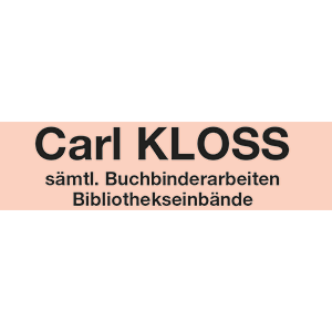 Kloss Carl Universitätsbuchbinderei 1090