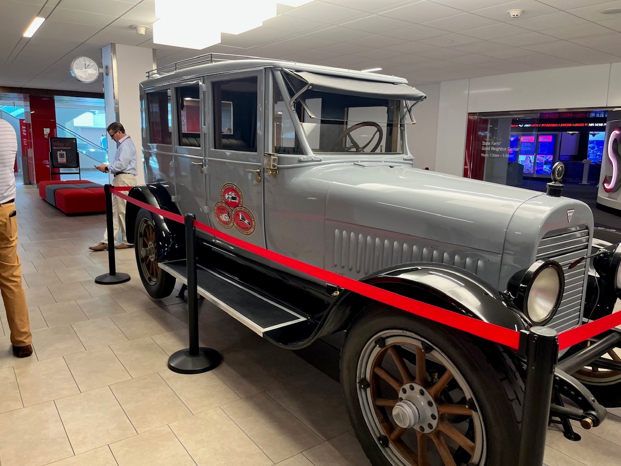 A fun Throwback Thursday! Ken visited the State Farm home office in Bloomington, IL, where he saw the first car insured by State Farm and founder G.J. Mecherle's original office. What an incredible look at the company's history since 1922!