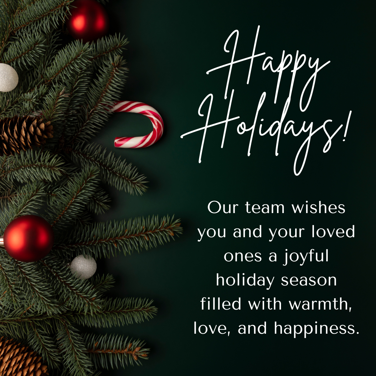 Happy Holidays to you and your loved ones from the Brad Day team! Call us today for a free auto insurance quote!