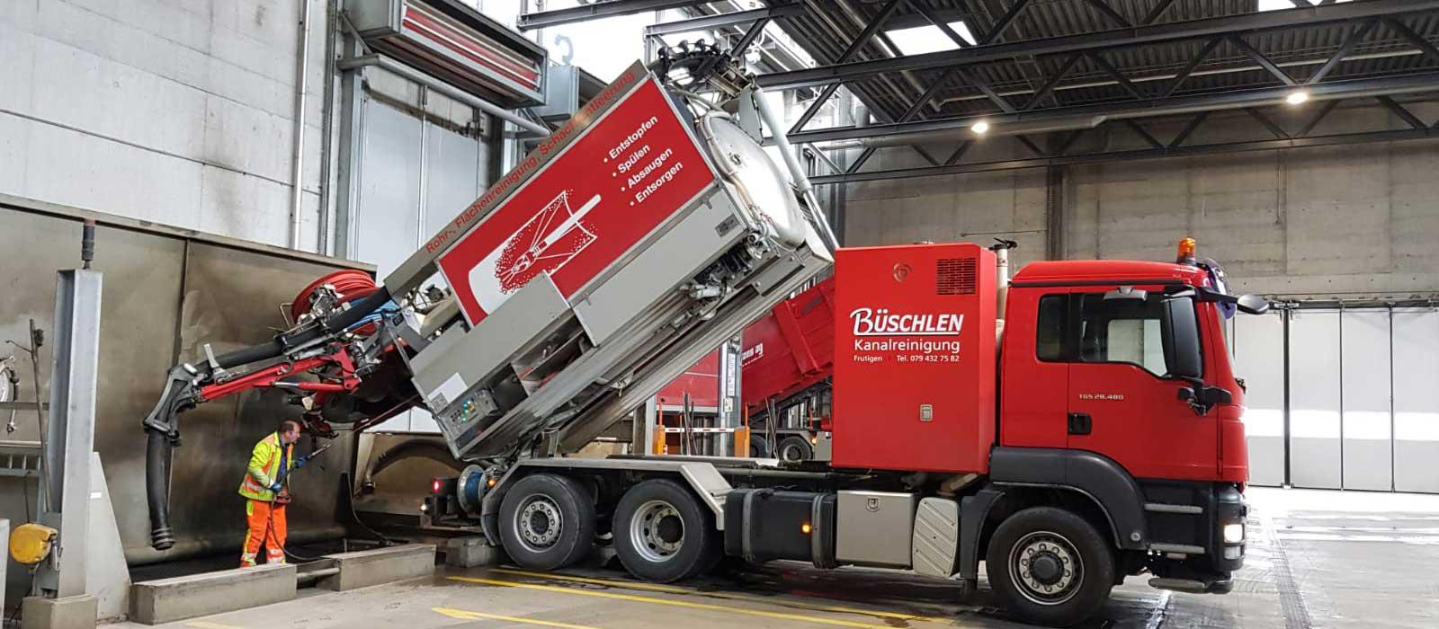 Büschlen Kanalreinigung, Parallelstrasse 72 in Frutigen