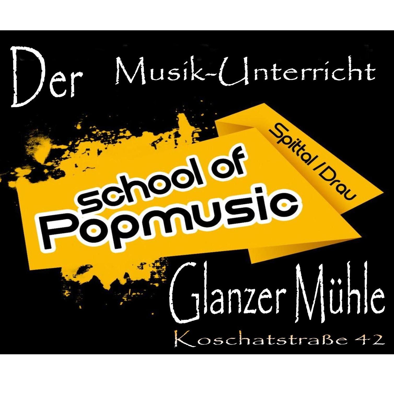 School of Popmusic Spittal, S.O.P. - Büro S. Petritz / Unterricht Koschatstraße 42- Eingang Badgasse 5 Logo