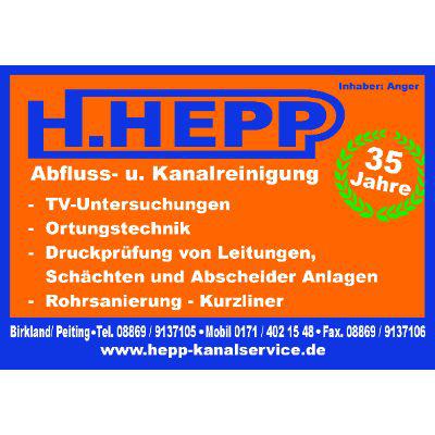 H. Hepp Kanalservice Inh. Manuel Anger in Peiting - Logo