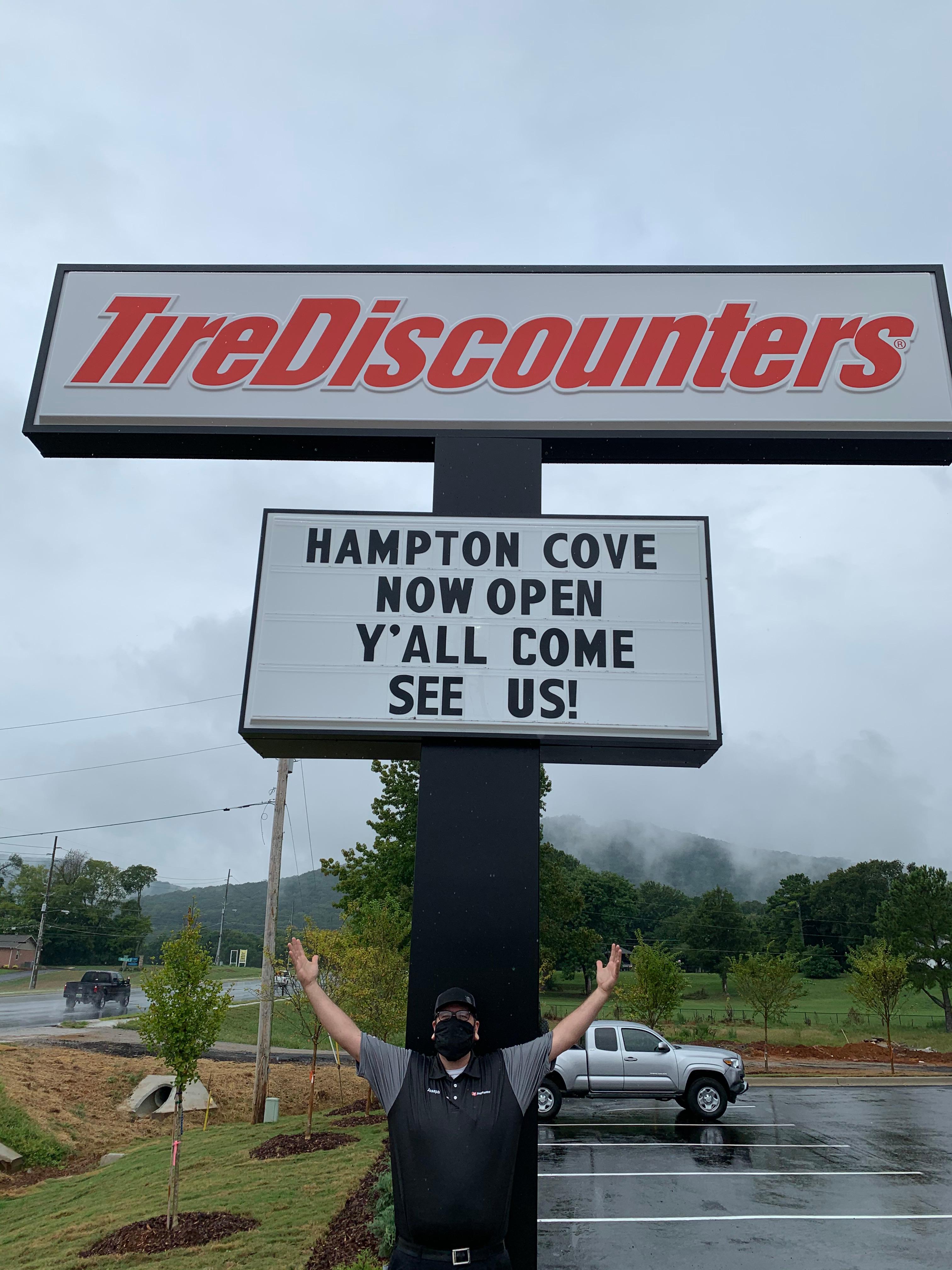 Tire Discounters copy sign