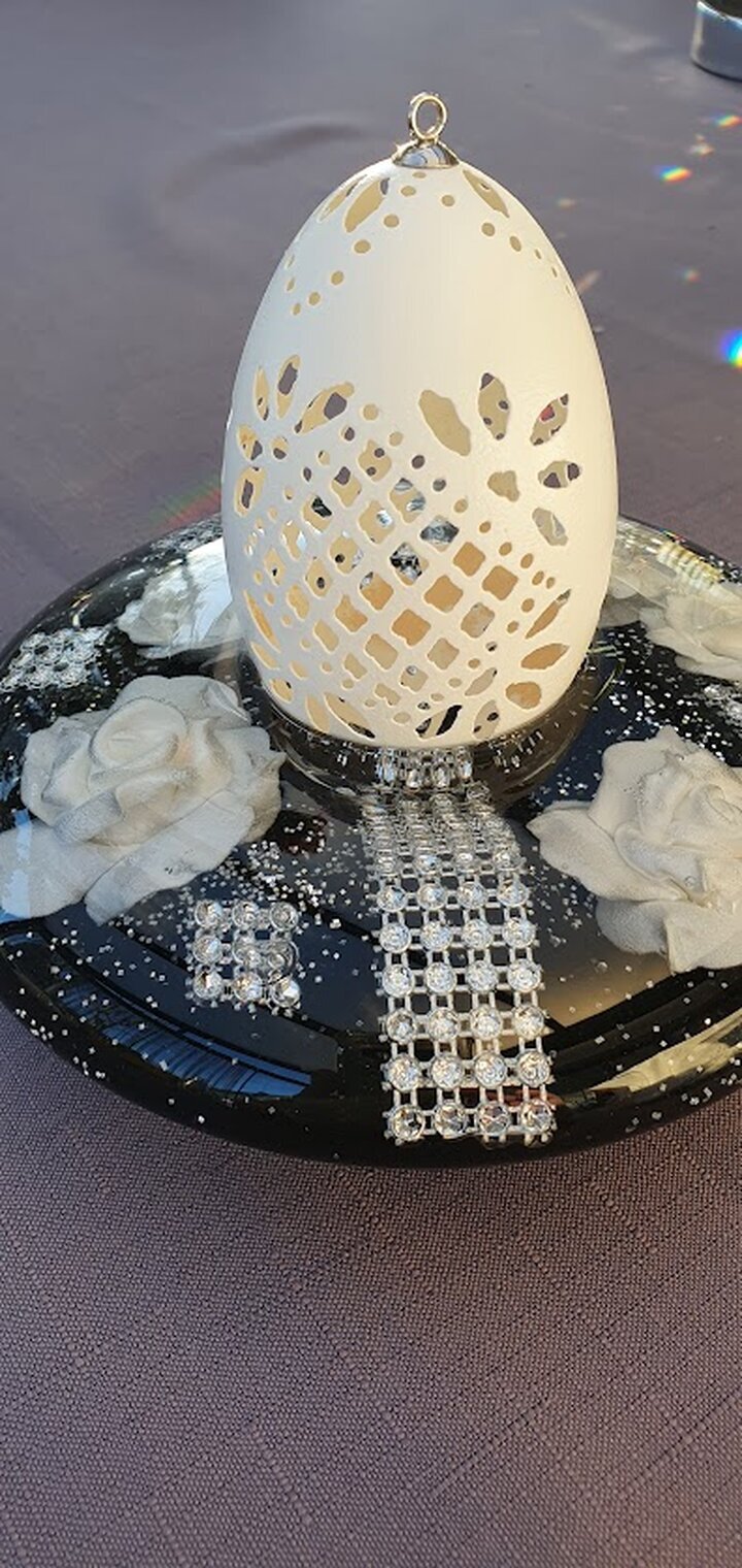 Bilder Gabriele Krecht - Wachstechnik Ostereier & Christbaumkugeln