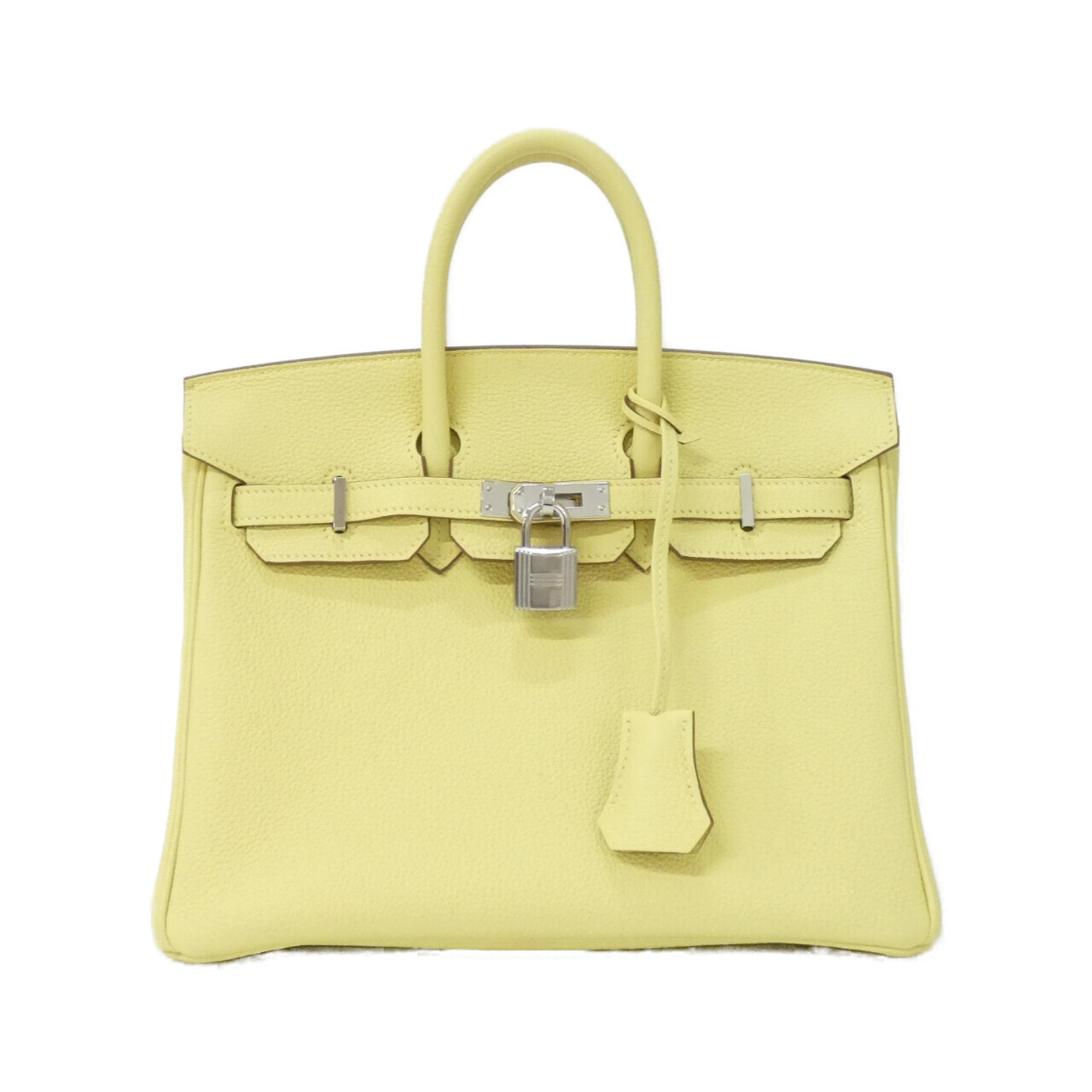 エルメス バーキン 25cm 041344CK トゴ JAUNE POUSSIN シルバー金具 W刻印