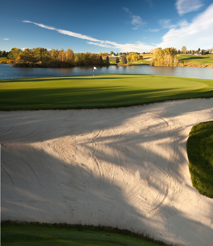 A scenic golf course.