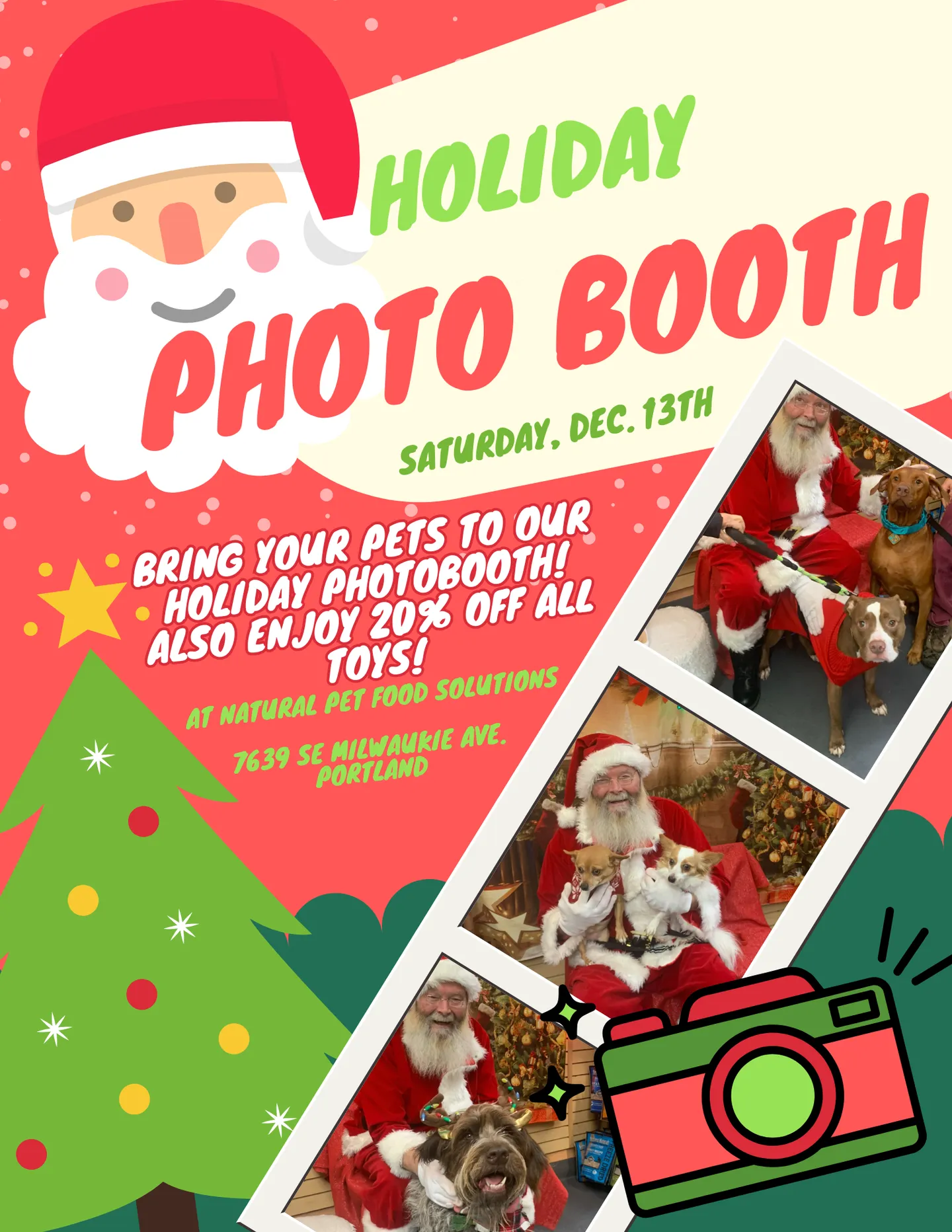 Image of Local Pet Event Christmas PHOTO BOOTH for Dogs, Cats, Friends Nearby