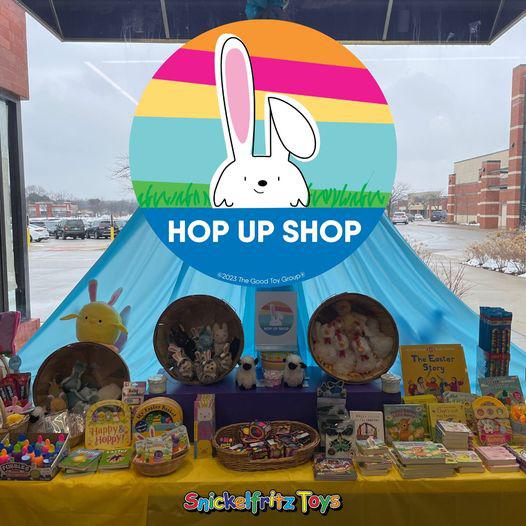 Need some Easter basket goodies? We have got a whole "Hop up shop" set up to make Easter shopping quick and painless! All you need is to make one stop at the hop up shop!