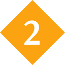 Number 2 in an orange diamond.